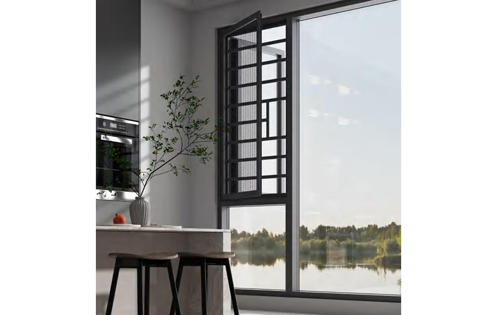 120 外开极窄窗纱一体系统窗